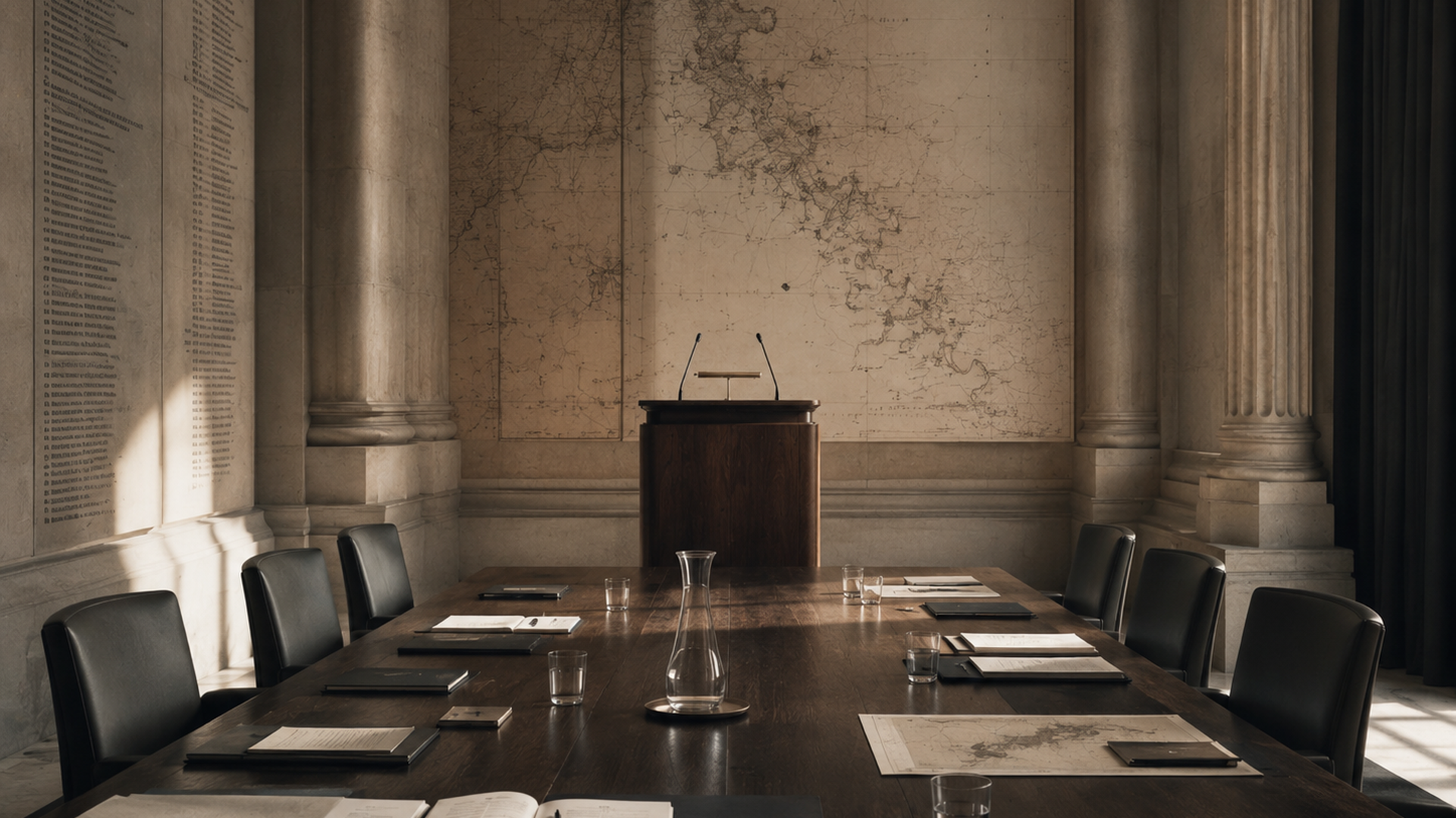 Decision-makers gathered around the strategic table